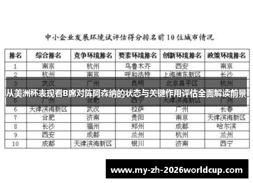 从美洲杯表现看B席对阵阿森纳的状态与关键作用评估全面解读前景 从美洲杯表现看B席对阵阿森纳的状态与关键作用评估全面解读前景