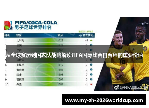 从全球赛历到国家队战略解读FIFA国际比赛日赛程的重要价值